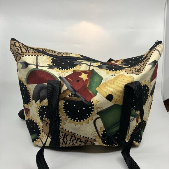 Vintage Moon Glow Shoulder Bag Handmade Sunflower Garden Granny Beehive - Picture 5 of 11